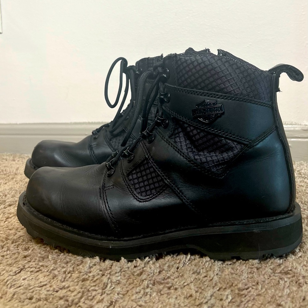 Harley- Davidson Lensfield 5" Leather Lace Riding Boots
